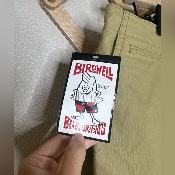NWT Birdwell Beach Britches Tan Pants Men Drawstring Sz 36 - Picture 2 of 7